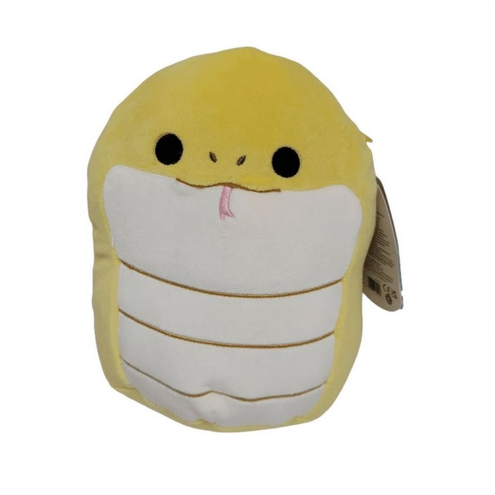 NWT Squishmallows Official Kellytoys Plush 7.5 Inch Pleyton the Yellow Snake